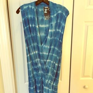 Young Fabulous and Broke blue tie die romper
